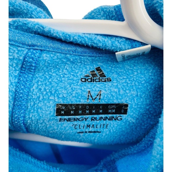 Adidas Hoodie Adult M Blue Running Training Workout Logo - Picture 9 of 11